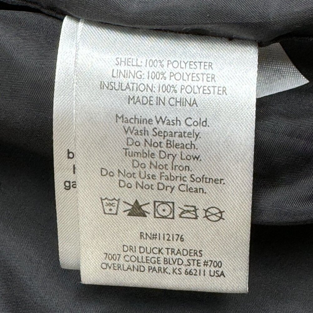 Dri Duck 3-in-1 Jacket Mens Size L Gray Hooded Storm Shell Interchange Pockets - Picture 14 of 16